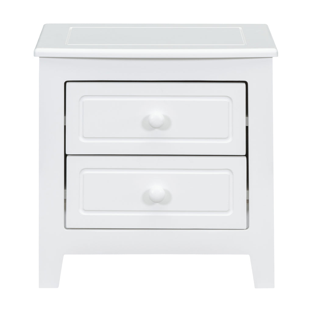 2-Drawer Nightstand for Bedroom