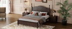 Full Size Wood Platform Bed Frame - Retro Style