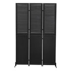 3 Panel Wood Folding Privacy Screen