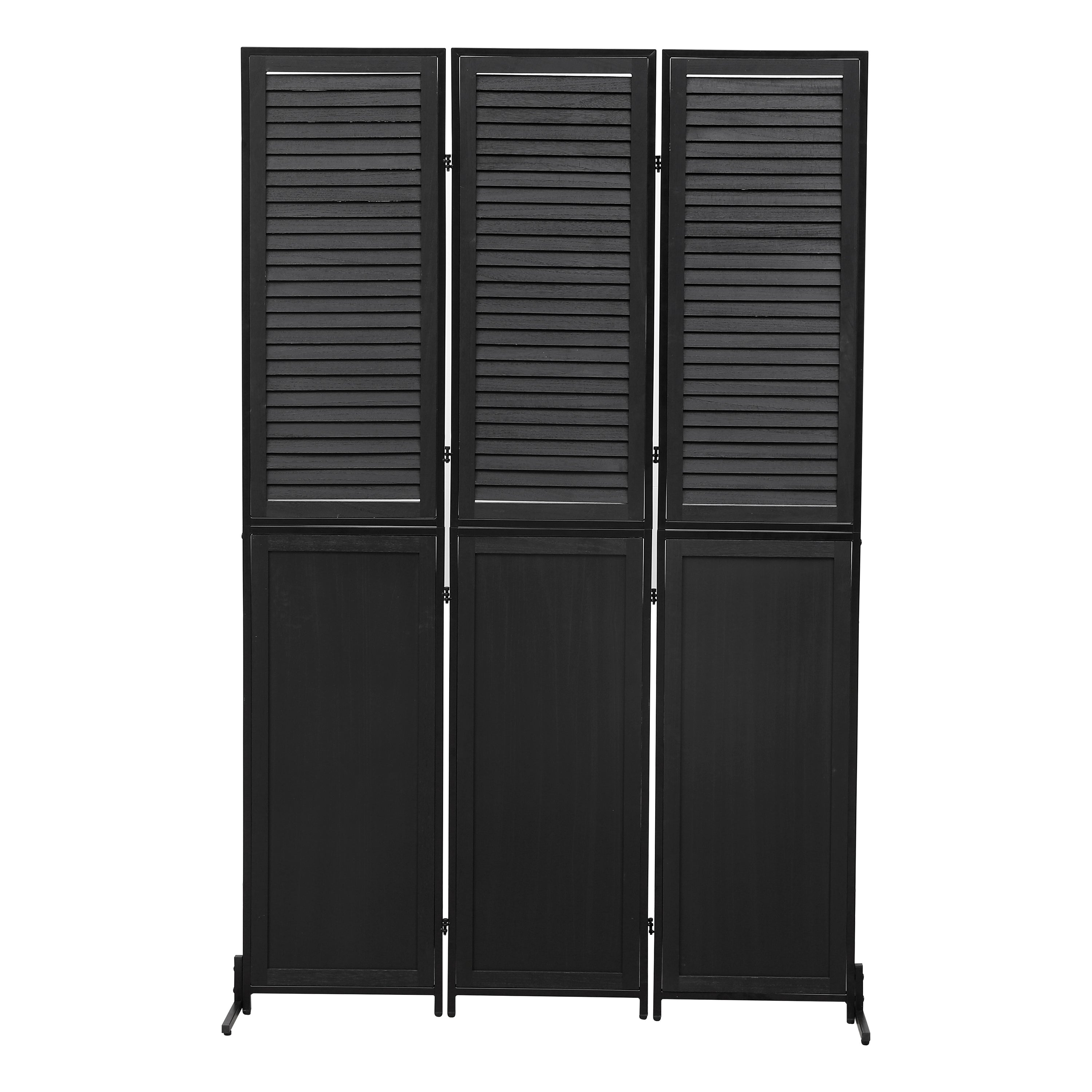 3 Panel Wood Folding Privacy Screen