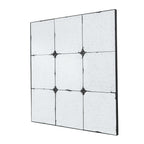 36x36" Traditional Antique Glass Panel Wall Mirror