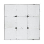 36x36" Traditional Antique Glass Panel Wall Mirror