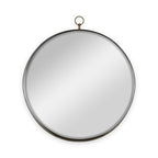 24" Gold Round Mirror with Iron Frame