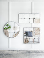 21x47" Traditional Antique Glass Wall Mirror