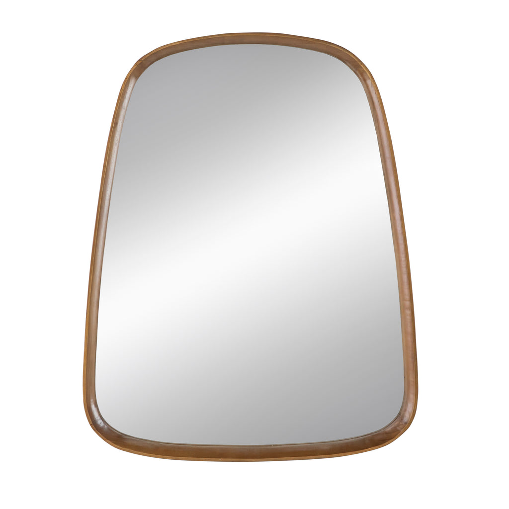 27"x37" Irregular Mirror with Wood Frame