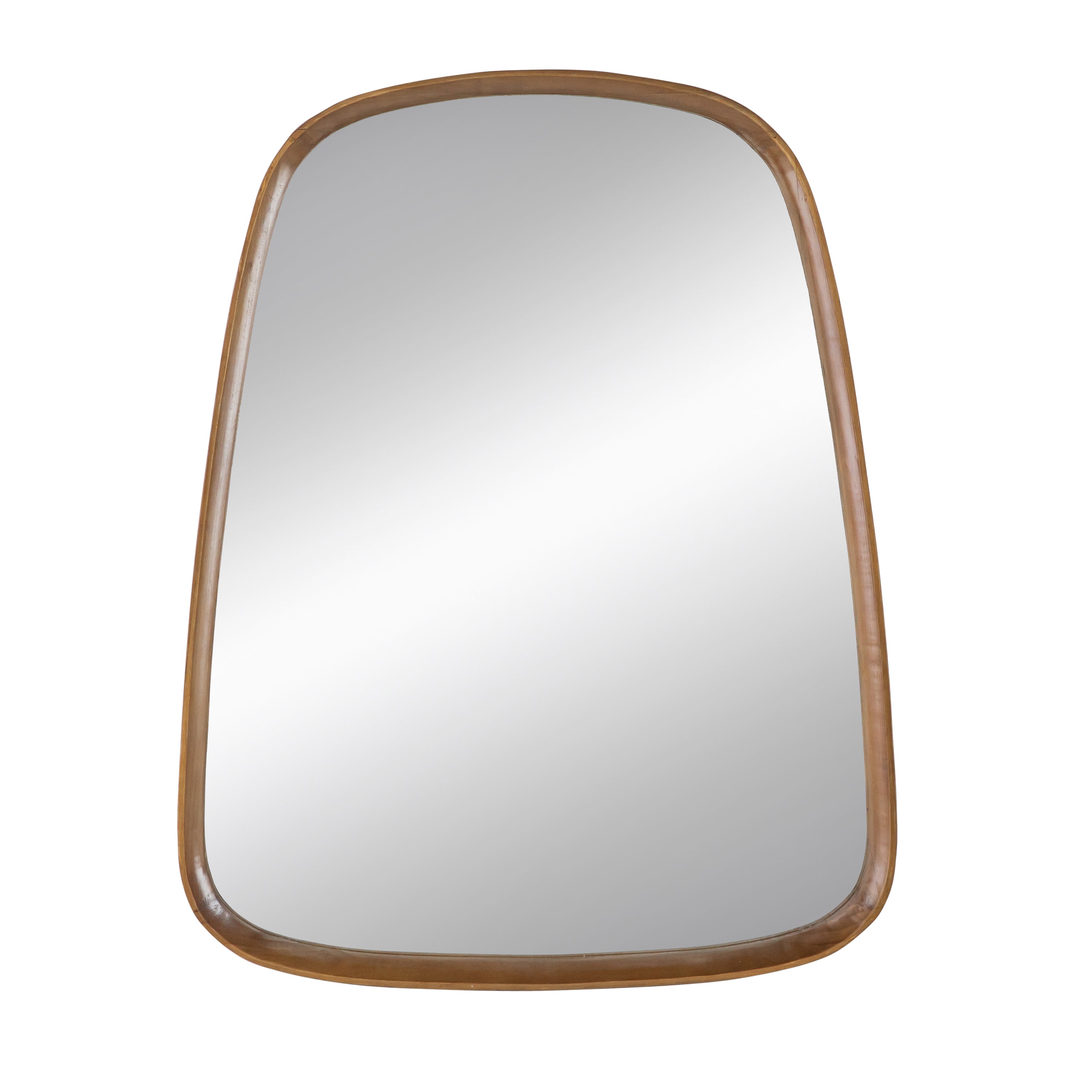 27"x37" Irregular Mirror with Wood Frame