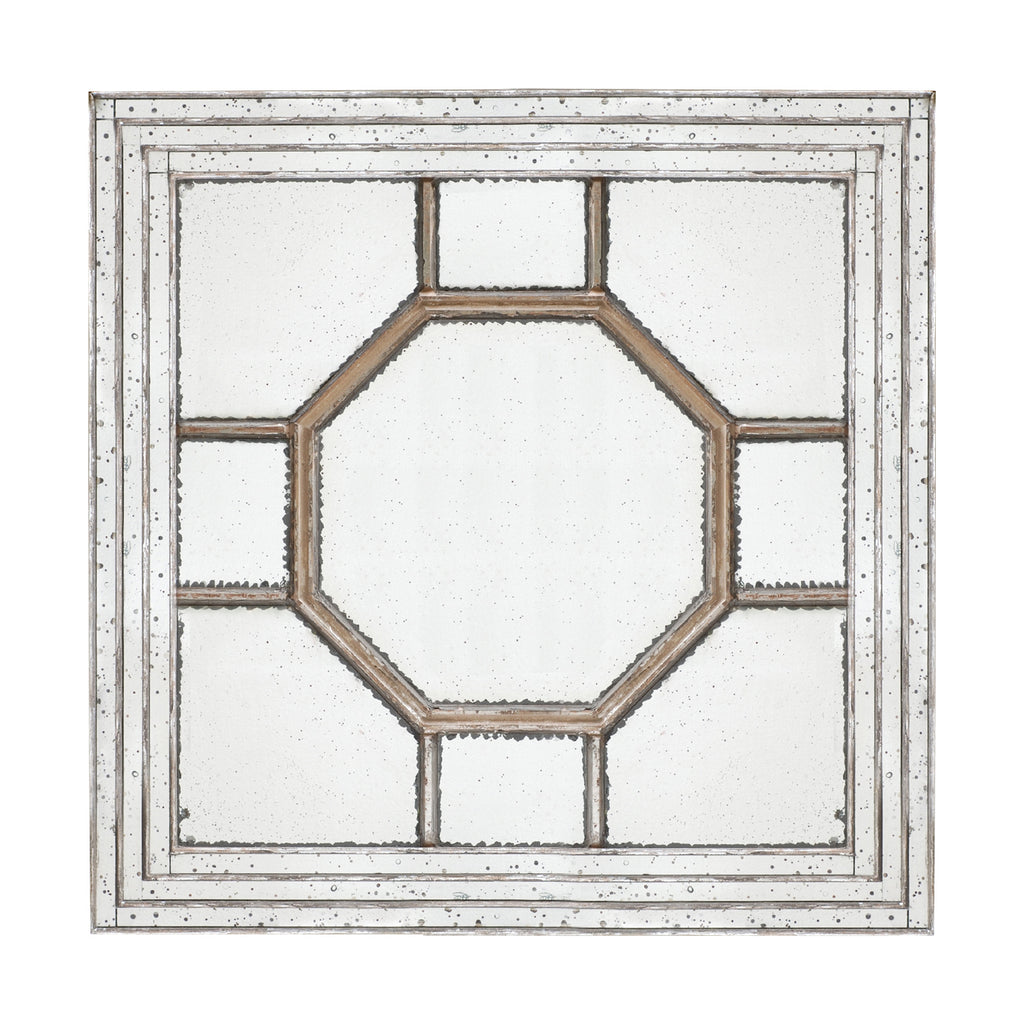 48" Antique Style Decorative Square Wall Mirror
