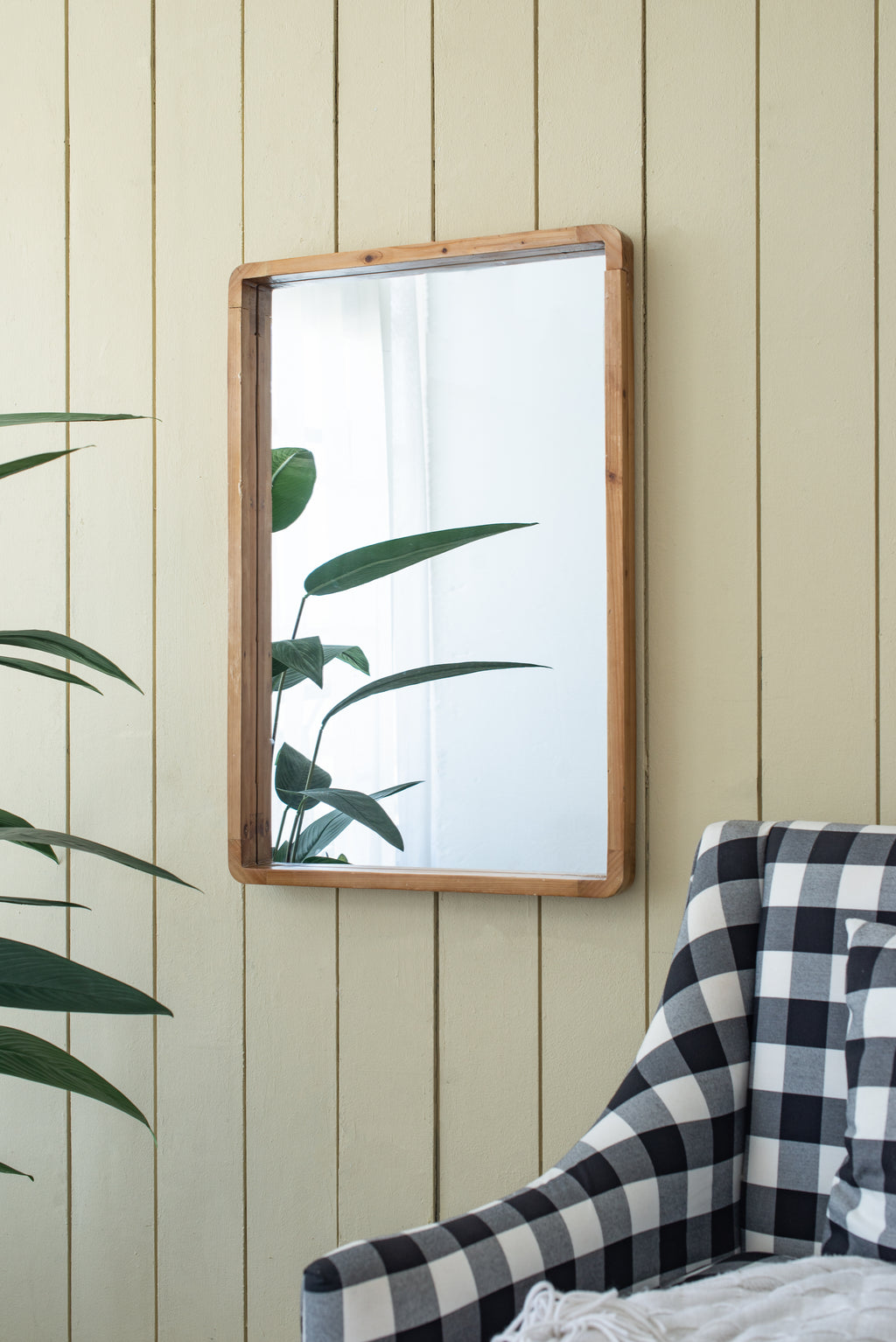 24"x36" Rectangle Wood Mirror