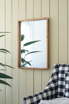 24"x36" Rectangle Wood Mirror
