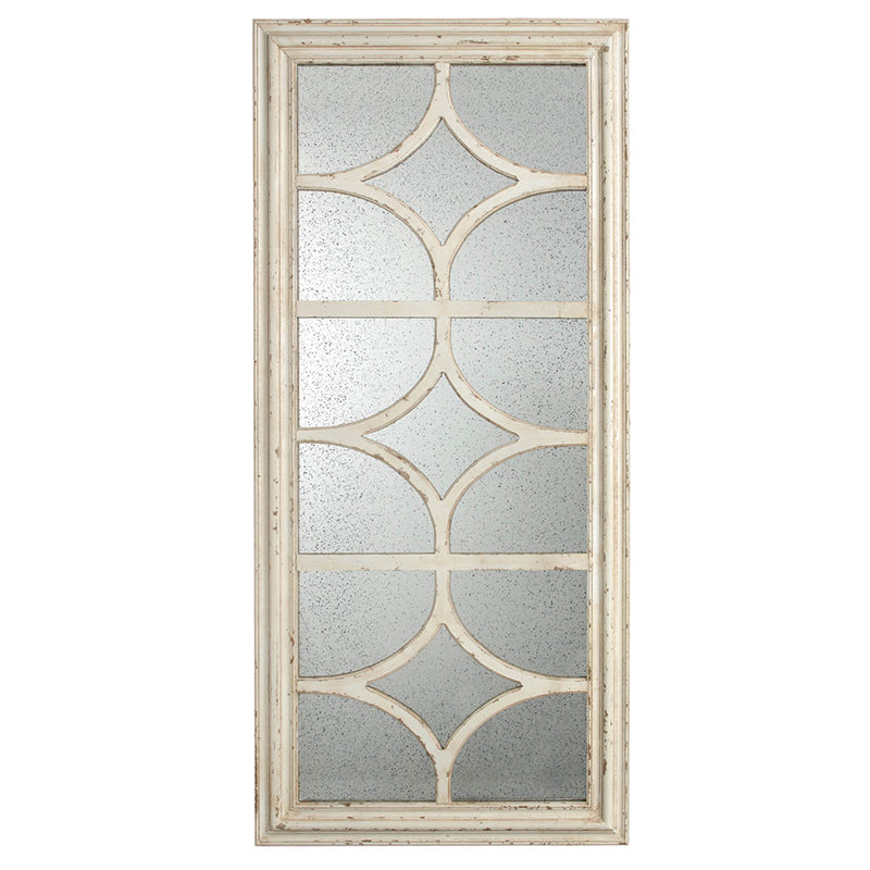 28"x59" Glister Rectangular Mirror with Distressed Frame