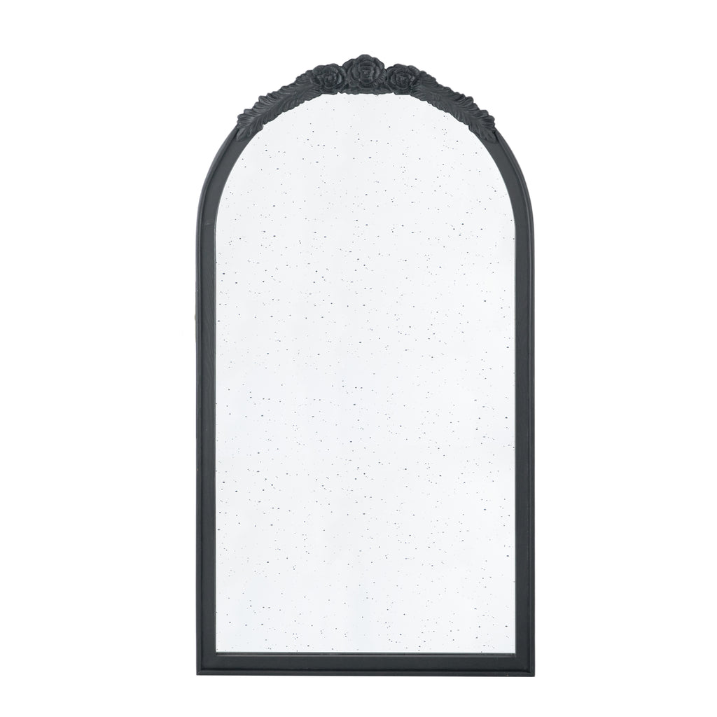 Hand Carved Rose Antique Mirror Frame