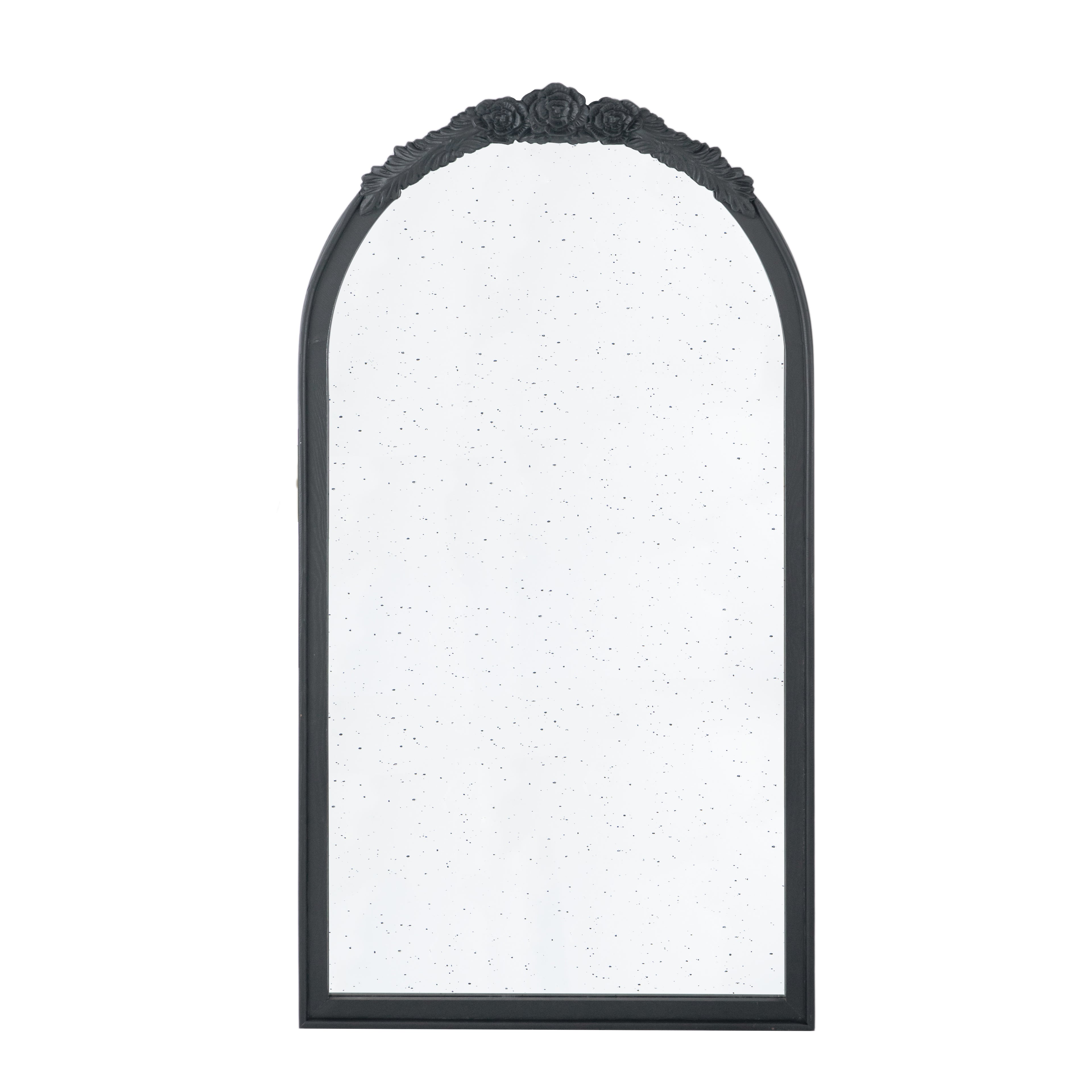 Hand Carved Rose Antique Mirror Frame