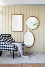 24"x36" Rectangle Wood Mirror