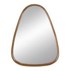 30"x38" Irregular Mirror with Wood Frame