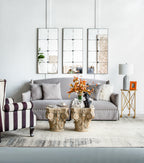 21x47" Traditional Antique Glass Wall Mirror