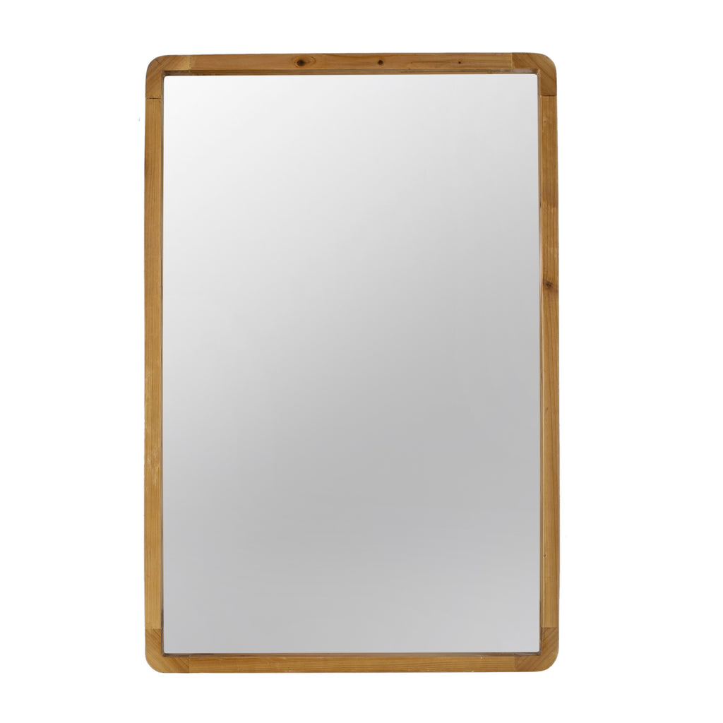 24"x36" Rectangle Wood Mirror