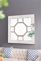 48" Antique Style Decorative Square Wall Mirror