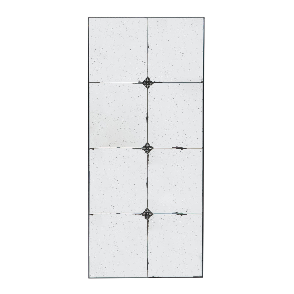 21x47" Traditional Antique Glass Wall Mirror