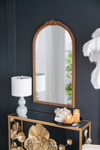 23" x 42" Hand Carved Rose Antique Mirror Frame