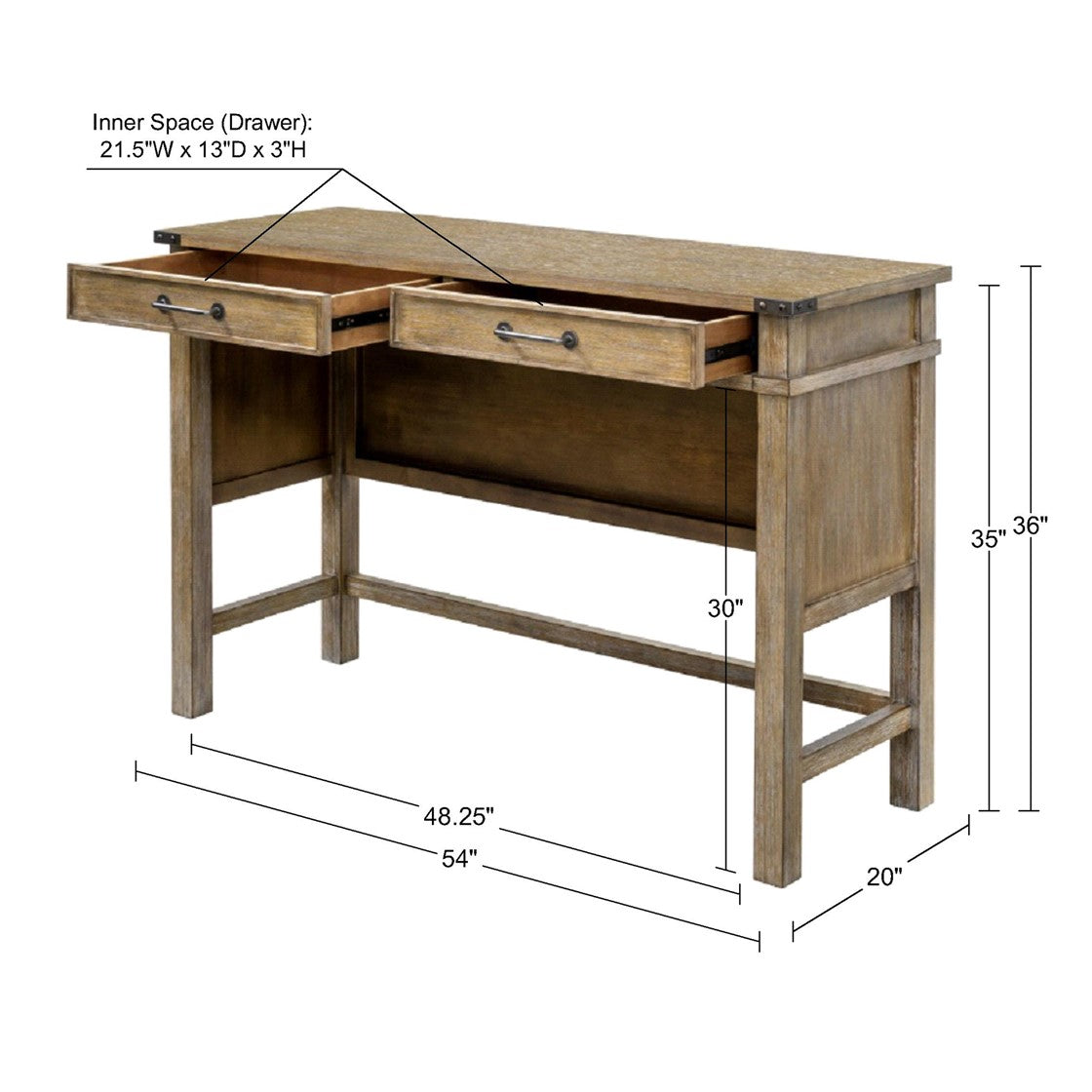 Occasional Table With 2 Drawers