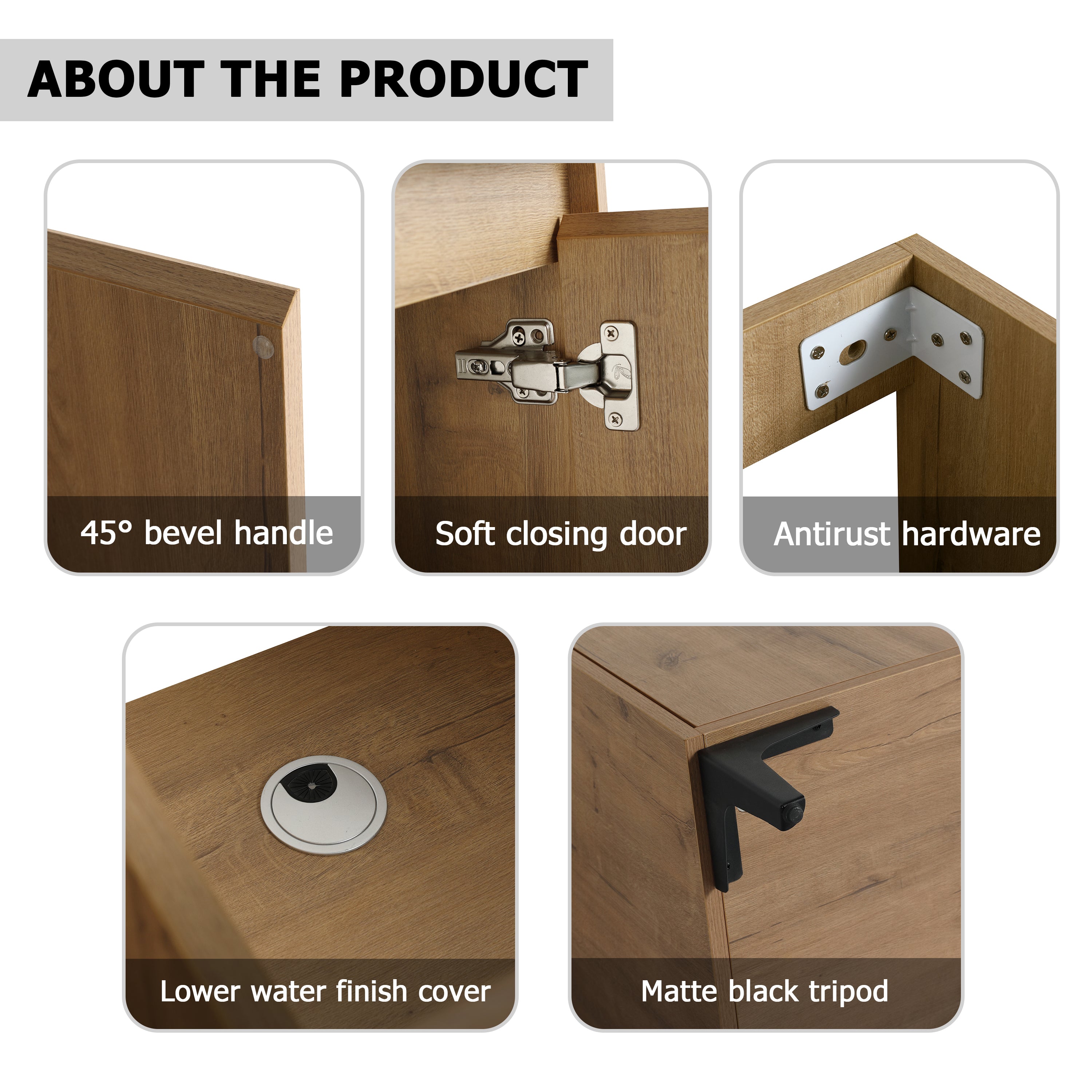 48" Freestanding Bathroom Vanity With Double Sink