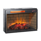 26 Inch Infrared Quartz Heater Fireplace Insert - Woodlog Version