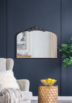 Classic Design Large Arch Mirror with Baroque Inspired Frame