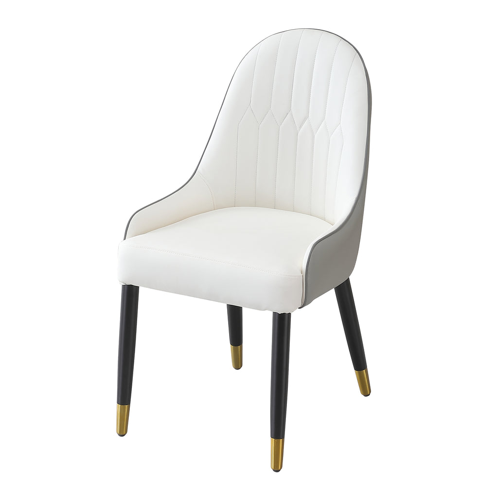 Modern Dining Chairs Set of 2 pcs Faux Leather Dining Chair