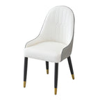 Modern Dining Chairs Set of 2 pcs Faux Leather Dining Chair