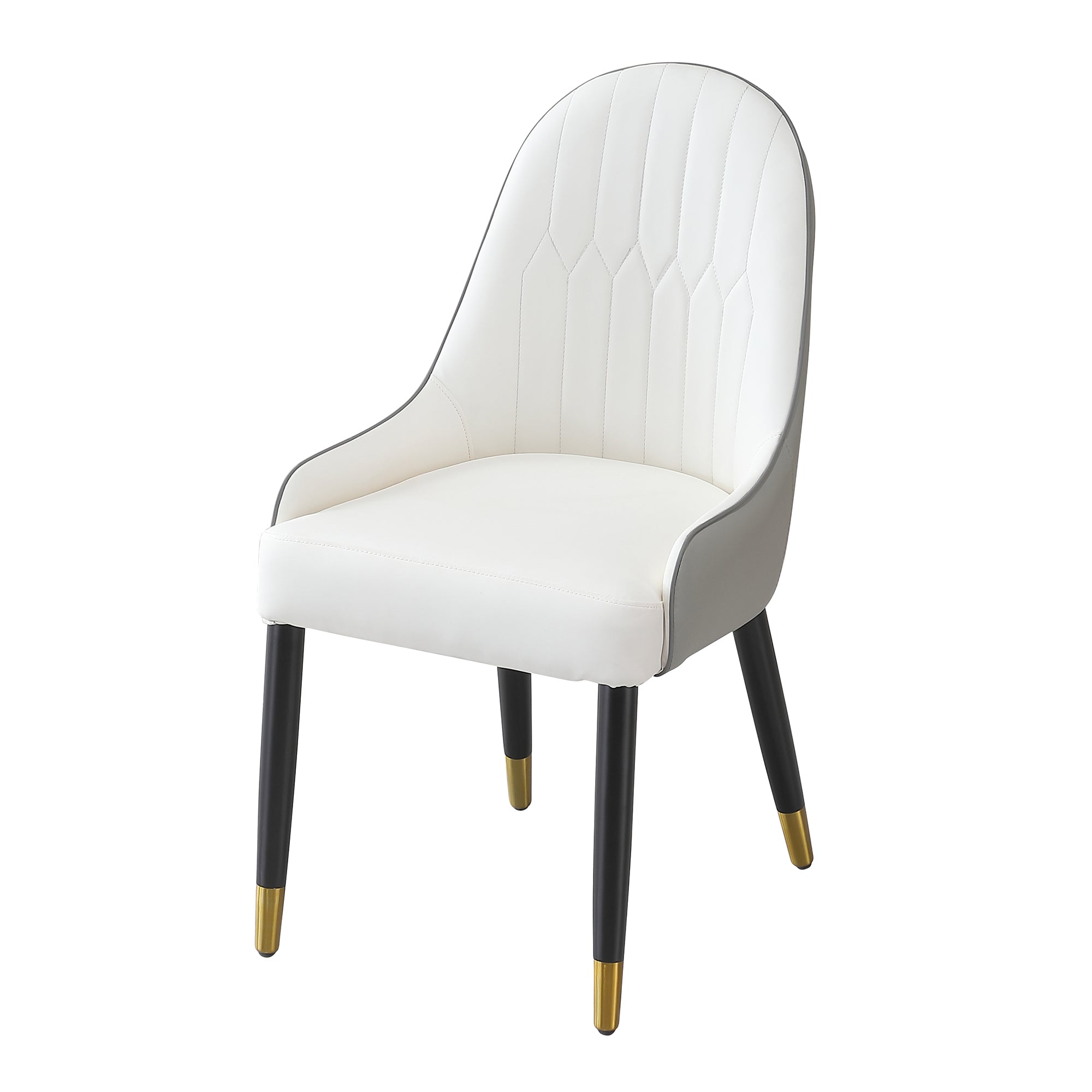 Modern Dining Chairs Set of 2 pcs Faux Leather Dining Chair