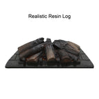 26 Inch Infrared Quartz Heater Fireplace Insert - Woodlog Version