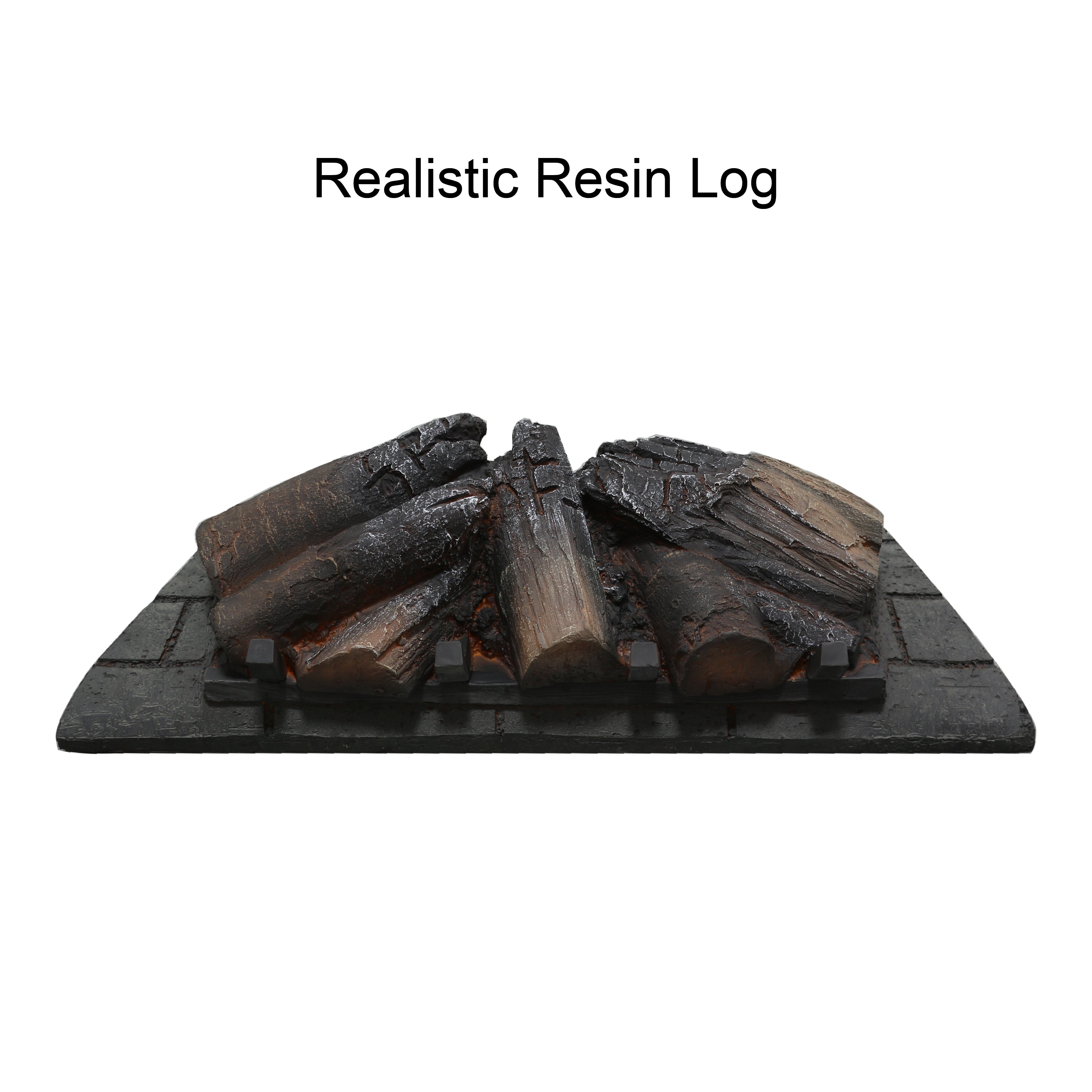 26 Inch Infrared Quartz Heater Fireplace Insert - Woodlog Version