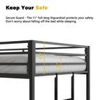 Adam Sturdy Twin Over Twin Bunk Bed Metal