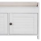TREXM Storage Bench with 3 Shutter-shaped Doors