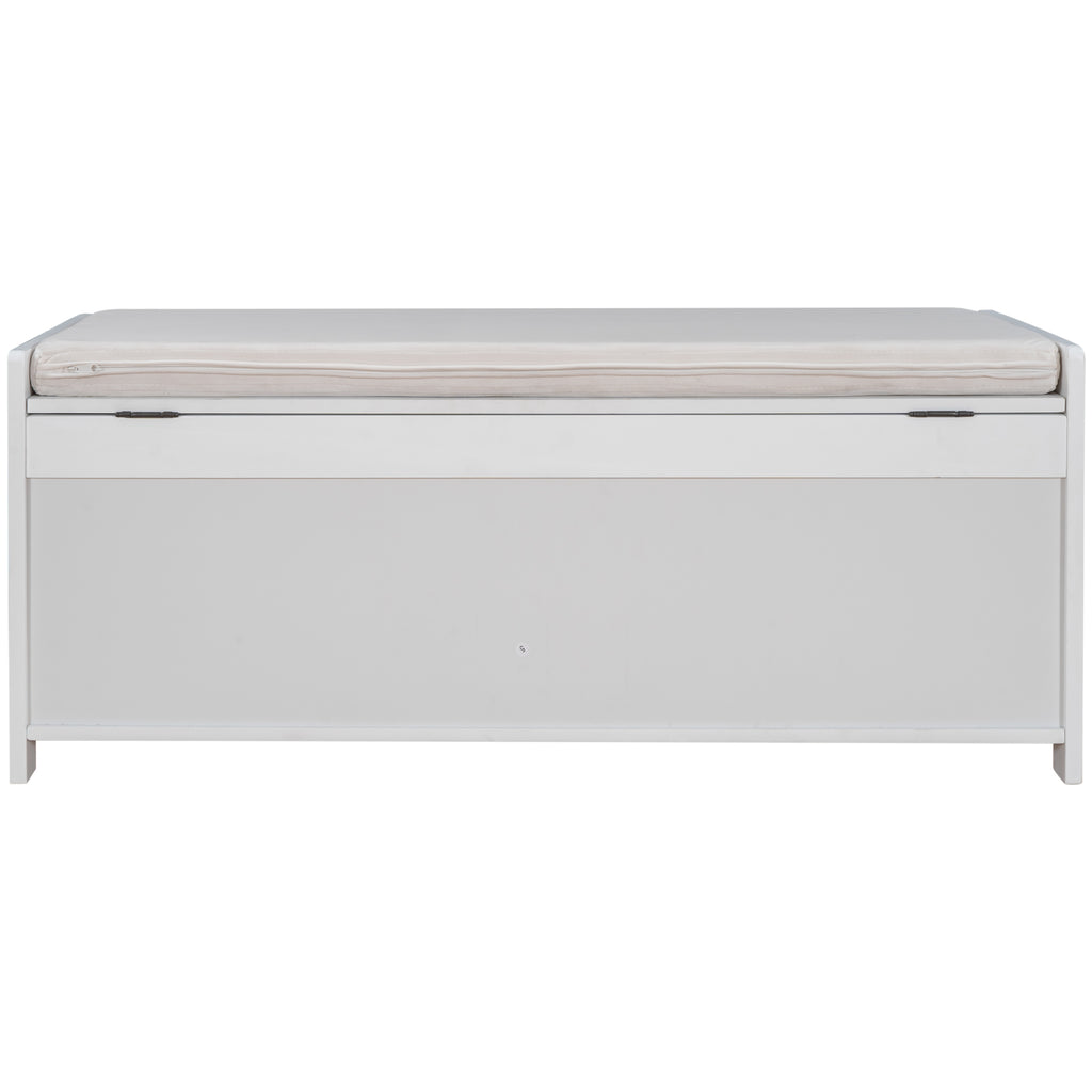 TREXM Storage Bench with 3 Shutter-shaped Doors