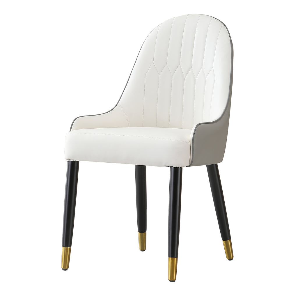 Modern Dining Chairs Set of 2 pcs Faux Leather Dining Chair