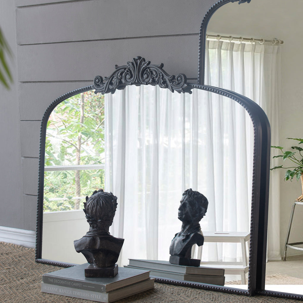 Classic Design Large Arch Mirror with Baroque Inspired Frame