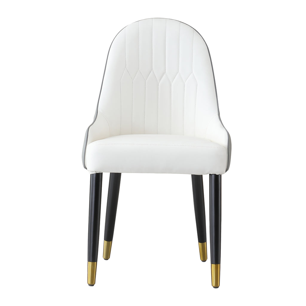 Modern Dining Chairs Set of 2 pcs Faux Leather Dining Chair