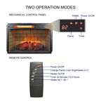 26 Inch Infrared Quartz Heater Fireplace Insert - Woodlog Version