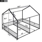 Metal Twin Size House Platform Beds