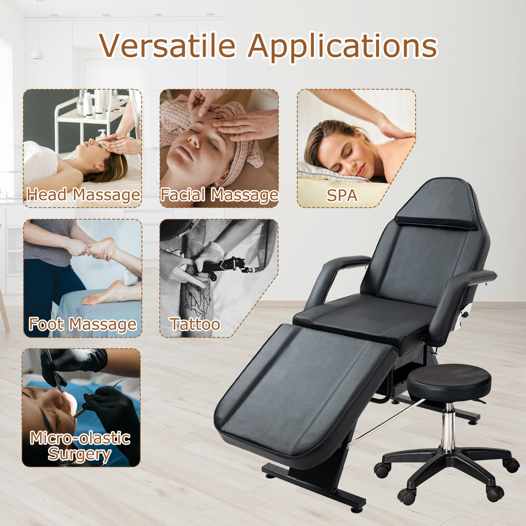 Massage Salon Tattoo Chair with Hydraulic Stool