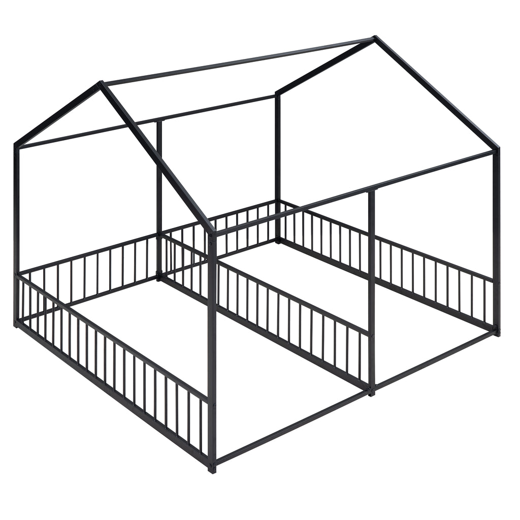 Metal Twin Size House Platform Beds