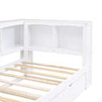Twin Size Daybed with Trundle, Storage Cabinets & USB Ports