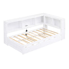 Twin Size Daybed with Trundle, Storage Cabinets & USB Ports