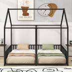Metal Twin Size House Platform Beds
