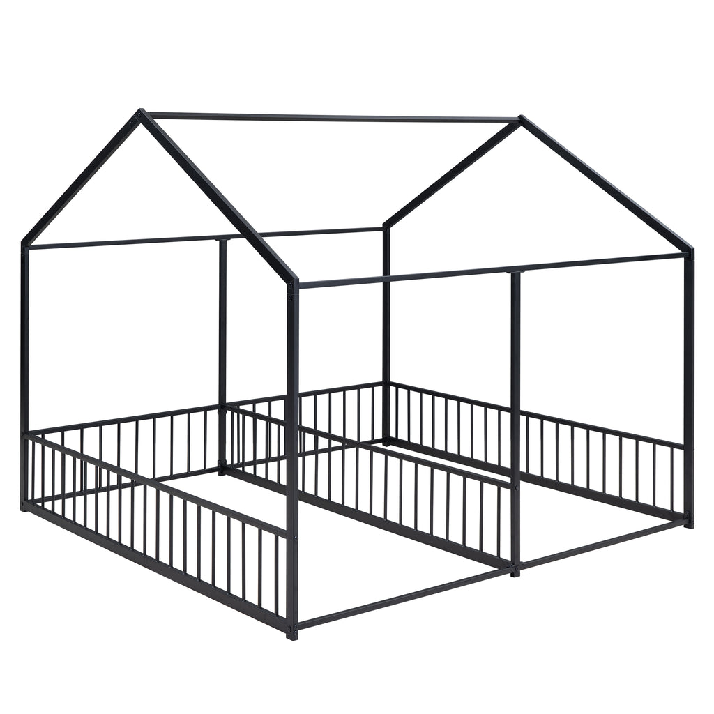 Metal Twin Size House Platform Beds