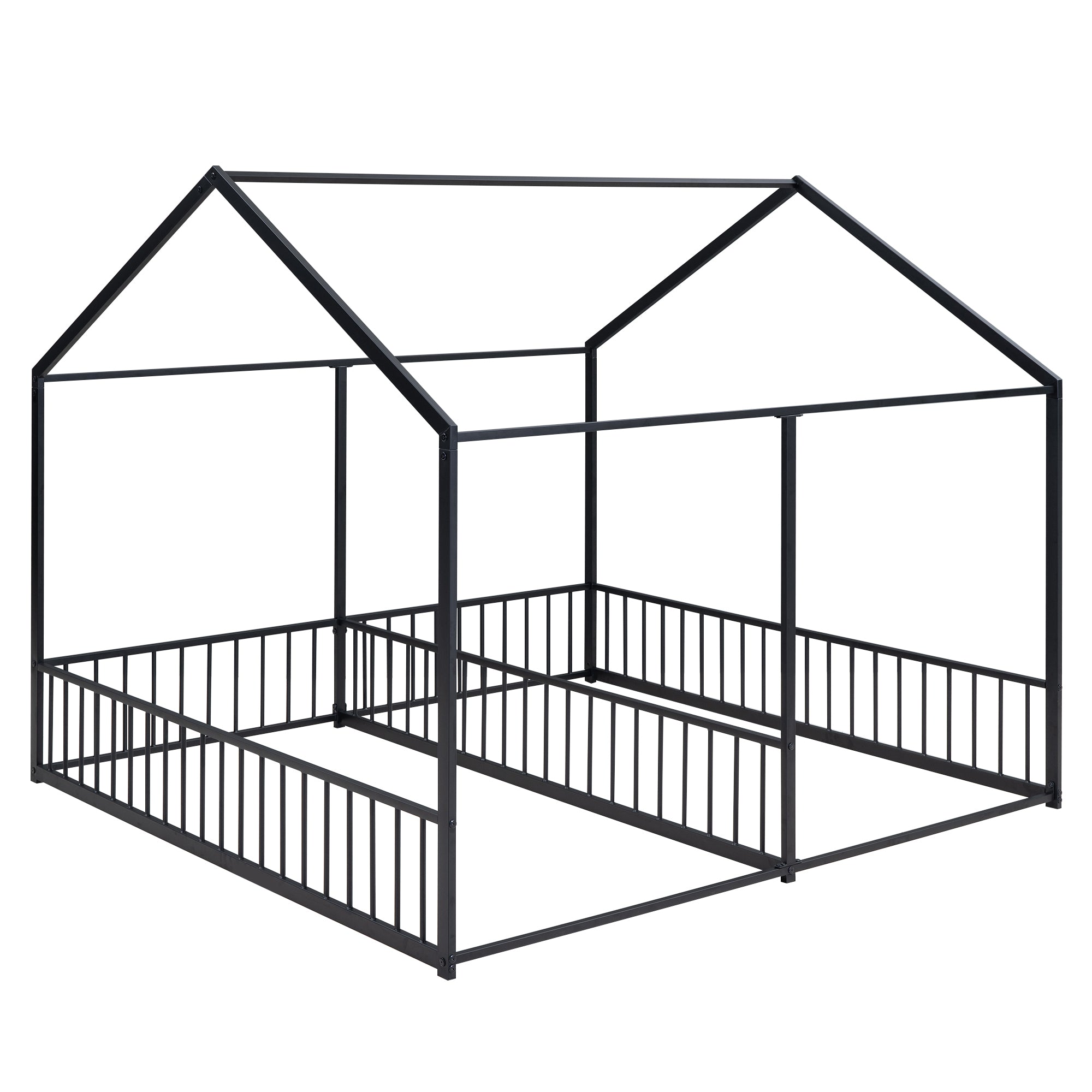 Metal Twin Size House Platform Beds