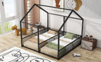 Metal Twin Size House Platform Beds