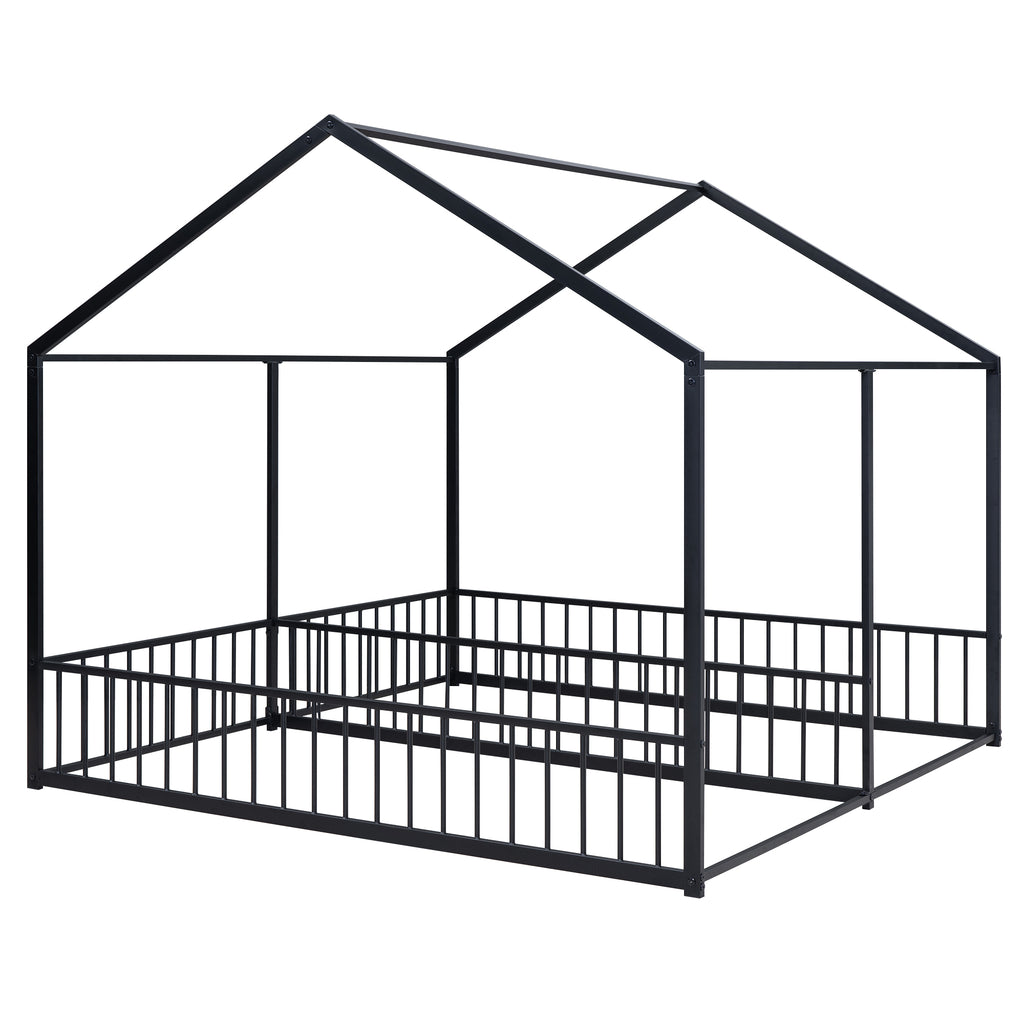 Metal Twin Size House Platform Beds