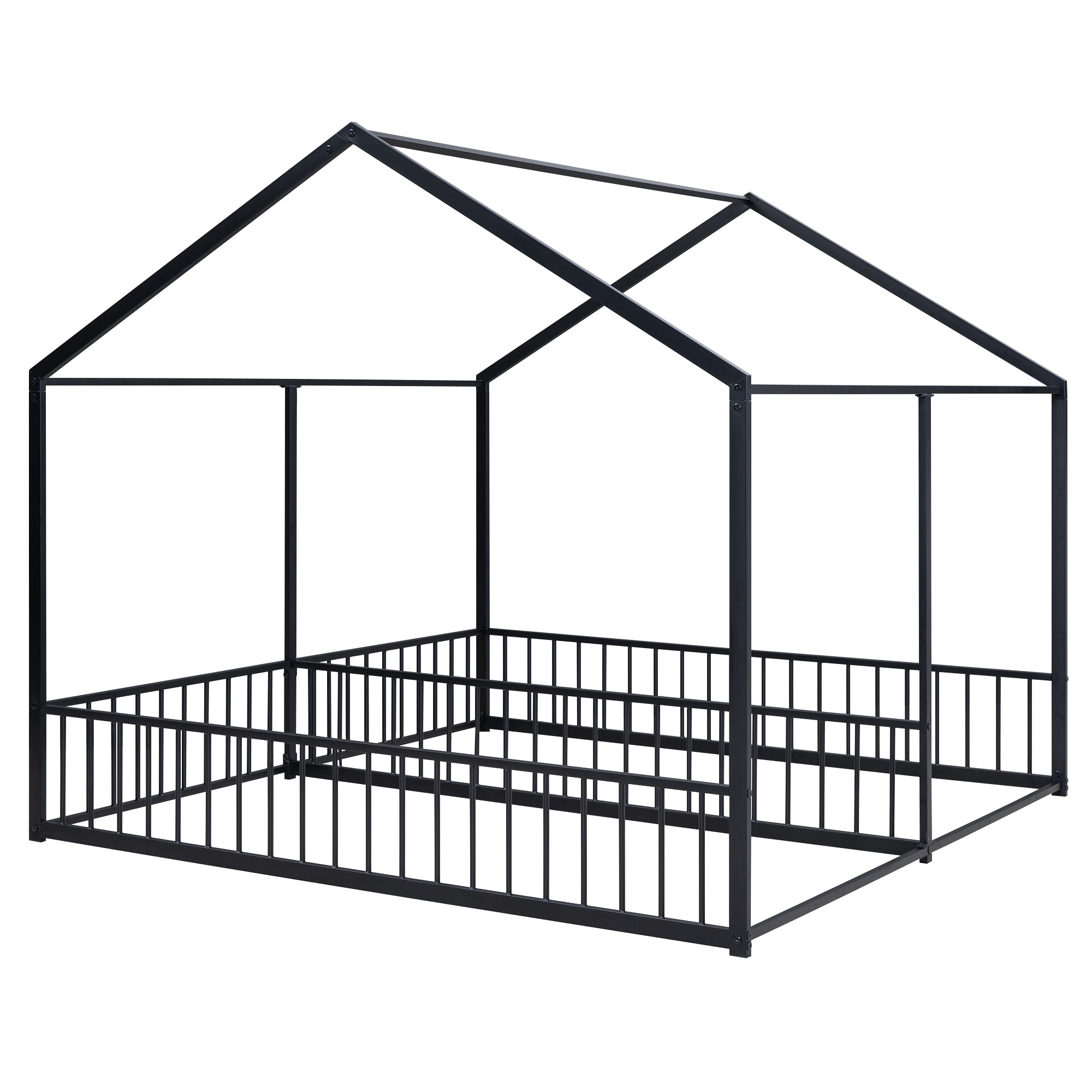Metal Twin Size House Platform Beds